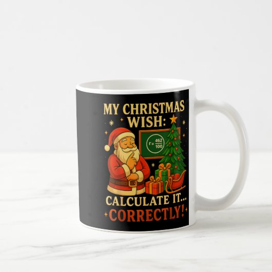Mug Tee drôle 67 Noël Math 67 Mème – Professeur 6 7 (Droite)
