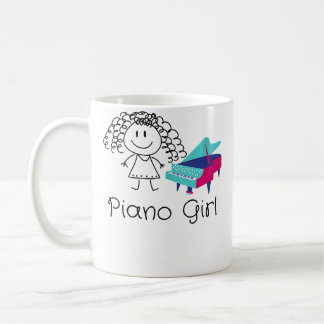 Mug Tee drôle pour femmes et filles joueuses de piano