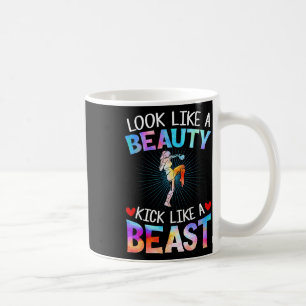 Mug Tee Femme Kickbox Look Like Beauty Kick Like Beast