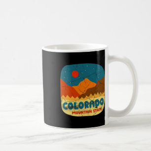 Mug Tee rétro Colorado Mountain State Montagnes Rocheu