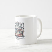 Mug Tee shirt graphique vectoriel de camping-car patri (Devant droit)