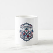Mug Tee-shirt graphique vectoriel de fleuriste patriot (Centre)