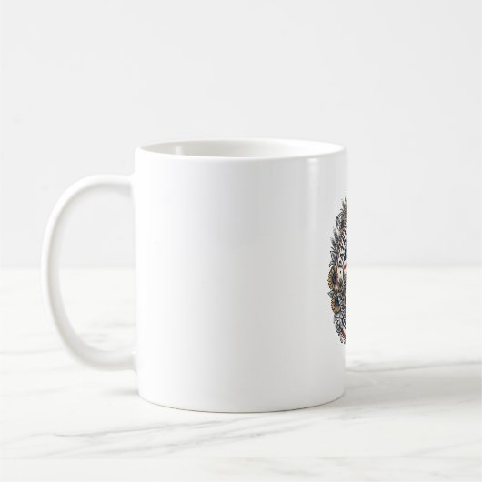 Mug Tee-shirt graphique vectoriel de la ferme de tourn (Gauche)