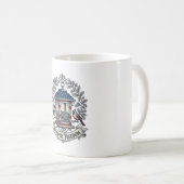 Mug Tee-shirt graphique vectoriel de mangeoire à oisea (Devant droit)
