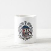 Mug Tee-shirt graphique vectoriel de mangeoire à oisea (Centre)