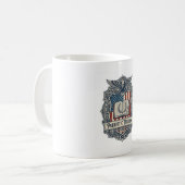 Mug Tee-shirt graphique vectoriel du club de lecture p (Devant gauche)
