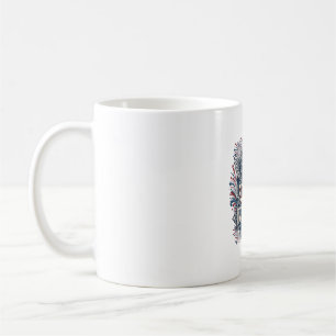 Mug Tee-shirt graphique vectoriel du festival de feux 