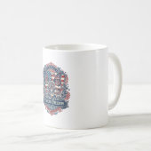 Mug Tee-shirt graphique vectoriel jardin papillon patr (Devant droit)
