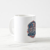 Mug Tee-shirt graphique vectoriel jardin papillon patr (Devant gauche)