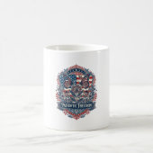 Mug Tee-shirt graphique vectoriel jardin papillon patr (Centre)
