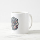 Mug Tee shirt graphique vectoriel joueur de fléchettes (Devant droit)