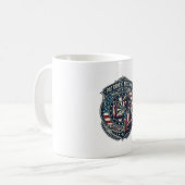 Mug Tee shirt graphique vectoriel joueur de fléchettes (Devant gauche)