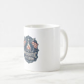 Mug Tee-shirt graphique vectoriel nuit de feu patrioti (Devant droit)
