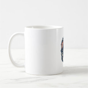 Mug Tee-shirt graphique vectoriel nuit de feu patrioti