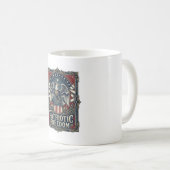Mug Tee-shirt graphique vectoriel Patriotic Stargazer (Devant droit)