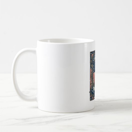Mug Tee-shirt graphique vectoriel Retriever doré patri (Gauche)