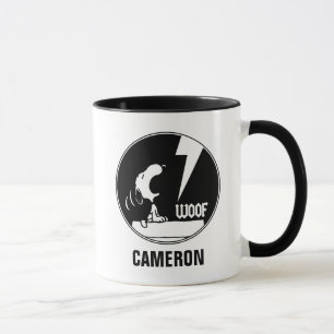 Mug Tee - shirt Snoopy Howling Ajouter Votre Nom