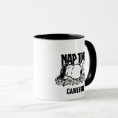 Mug Tee - shirt | Snoopy Nap Time | Ajouter Votre Nom (Devant droit)