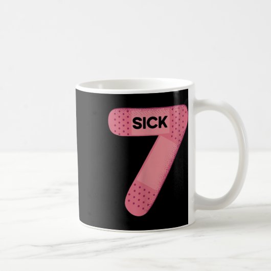 Mug Tee Sick Seven Mème Six Sept Blague Drôle (Droite)