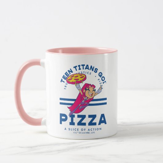 Mug Teen Titans Go ! Starfire "Truth Justice Pizza" (Gauche)