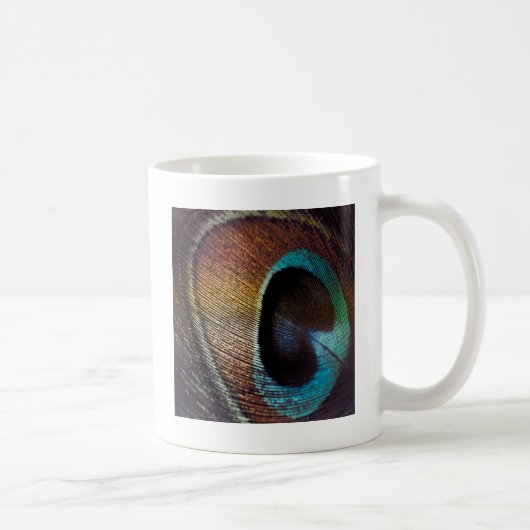Mug Teinte Antique Oeil de Plume de Paon (Droite)