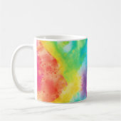 Mug Teinture à cravate arc-en-ciel de néon acide (Gauche)