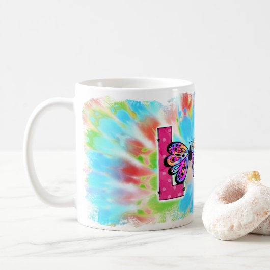 Mug Teinture à tarte personnalisée Loe Design Coffee M (Avec donut)