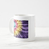 Mug Teinture Abstraite de nouilles pourpres (Devant gauche)