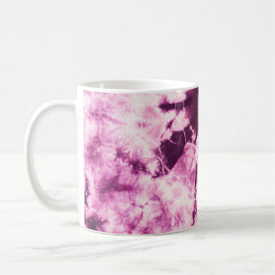 Mug Teinture de teinture pourpre Texture de batik