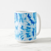 Mug Teinture de tourbe bleu blanc (Devant droit)