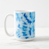 Mug Teinture de tourbe bleu blanc (Gauche)