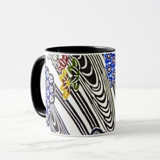 Mug Teinture d'okinawaïen japonaise (Bingata) (Devant gauche)