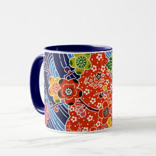 Mug Teinture d'okinawaïen japonaise (Bingata)