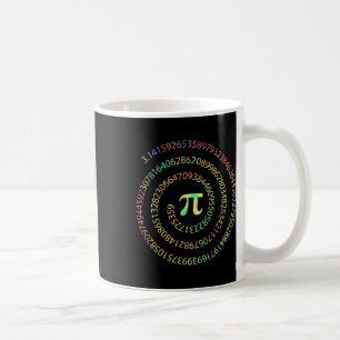 Mug Teinture Dye Pi Jour 3.14 Spiral Pi Numéro Math En