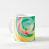 Mug Teinture ondulée vibrante douce (Devant gauche)