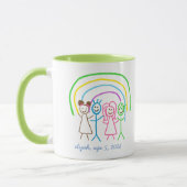 Mug Télécharger des enfants Dessiner Transformer les e (Gauche)