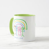 Mug Télécharger des enfants Dessiner Transformer les e (Devant gauche)