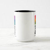 Mug Télécharger le logo de l'entreprise Combo code QR (Centre)