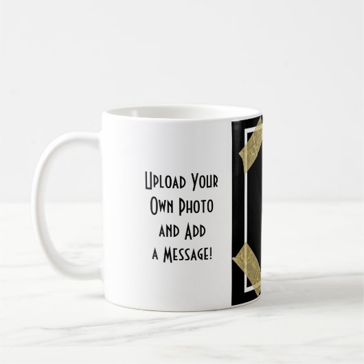 Mug Téléchargez une photo et ajoutez un message person (Gauche)