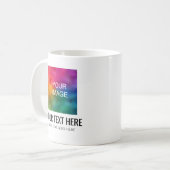 Mug Téléchargez votre propre photo ou logo Ajouter du (Devant gauche)