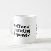 Mug Télémarketing café Répéter (Devant gauche)