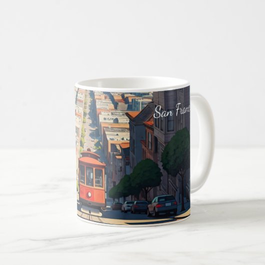 Mug Téléphérique de San Francisco (Devant droit)