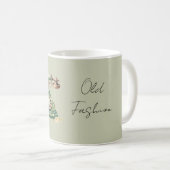 Mug Téléphone ancien à fleurs vertes (Devant droit)
