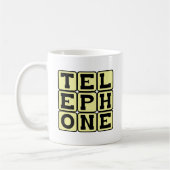 Mug Téléphone, appareil de communication (Gauche)