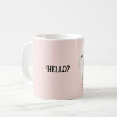 Mug Téléphone Bonjour Fantôme Rose (Devant gauche)