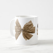 Mug Téléphone de léopard avec l'arc (Devant gauche)