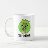 Mug Téléphone Funny Celery Veggie Pun (Gauche)