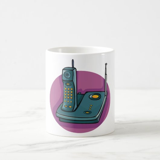 Mug Téléphonie Et Bouchon De Machine De Réponse (Centre)