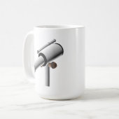 Mug Télescope de la Science d'astronomie (Devant gauche)