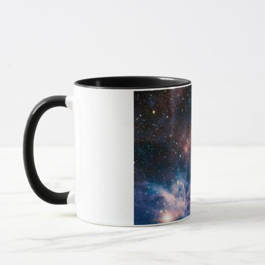Mug Télescope Nebula Hubble Carina Rouge et Bleu (Gauche)